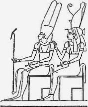 Mut und ihr Gatte Amun