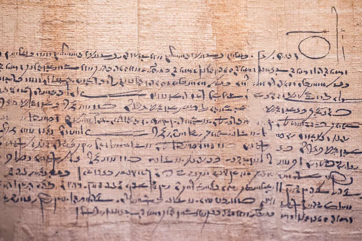 Papier aus Papyrus.