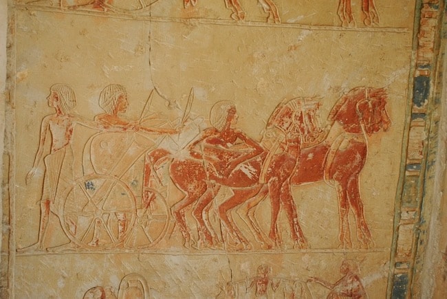 altägytische Wandmalerei