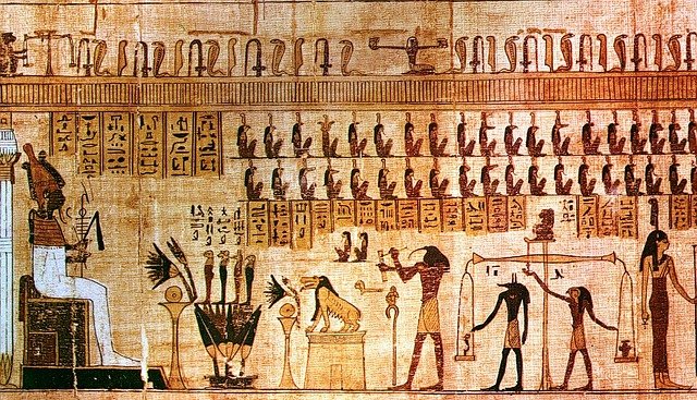 Totengericht im Alten Ägypten.