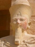 Im alten Ägypten - Kopf einer Statue