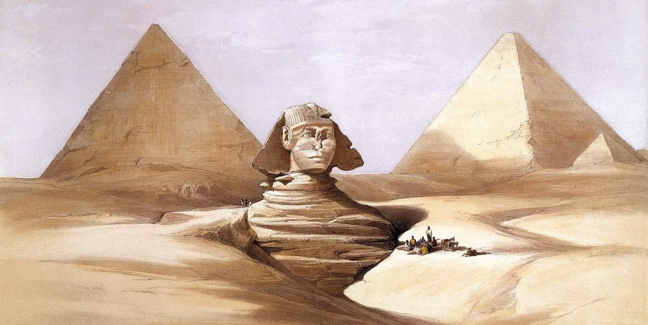 Sphinx von Gizeh im Alten Ägypten
